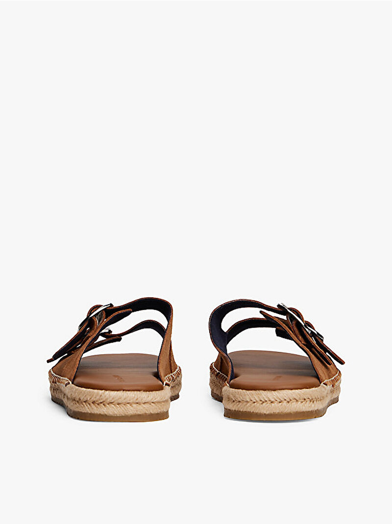 Erkek Flex Jutte Hilfiger Espadril Terlik Kahverengi FM0FM05503GQM