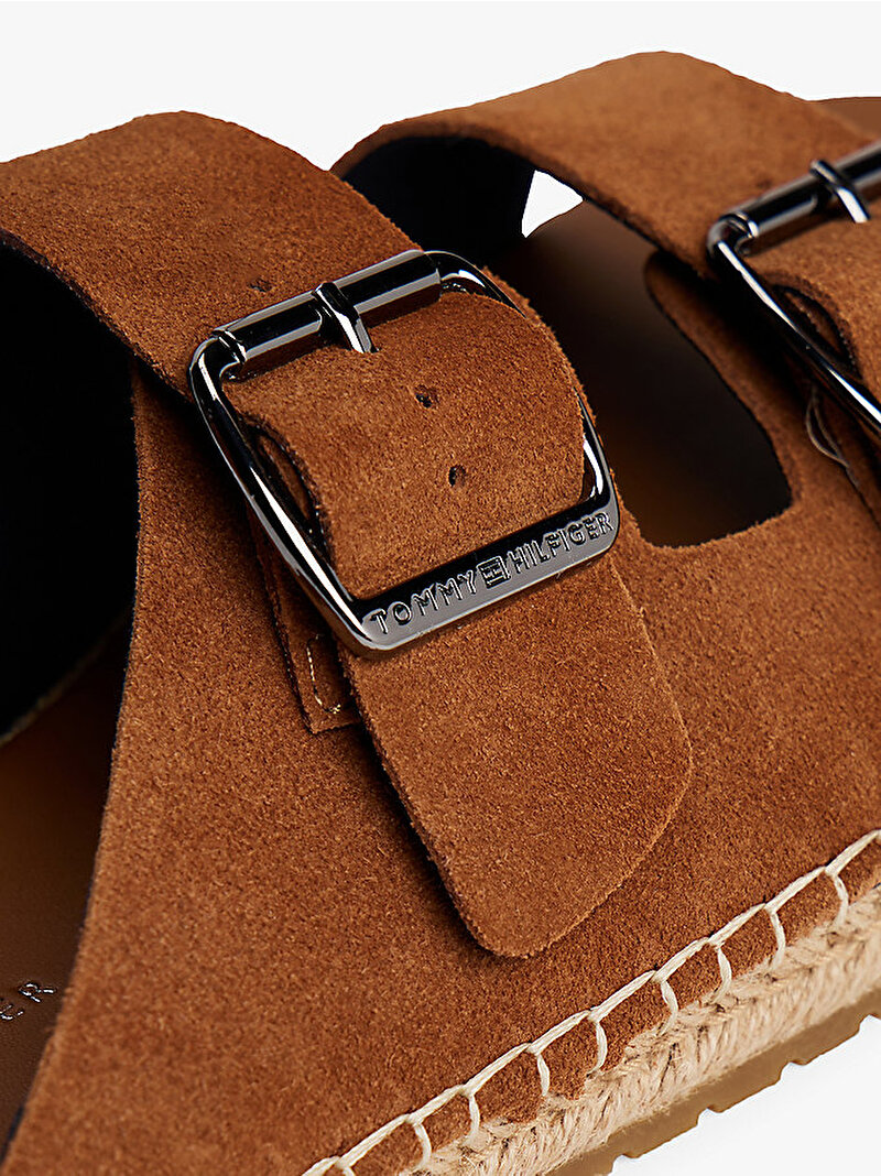 Erkek Flex Jutte Hilfiger Espadril Terlik Kahverengi FM0FM05503GQM