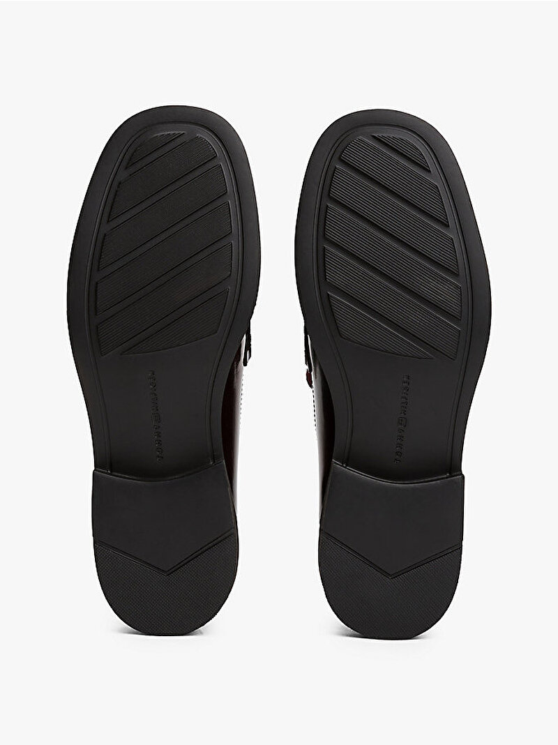 Kadın Tassel Squarish Toe Loafer Kırmızı FW0FW08749XJS