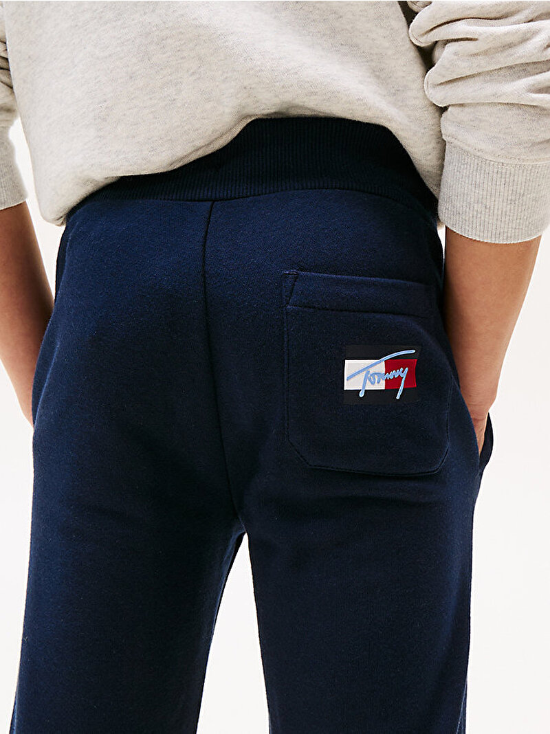 Erkek Çocuk Tommy Flag Eşofman Altı Lacivert KB0KB09694C1G
