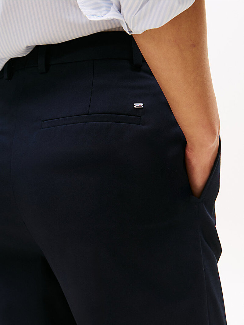 Kadın Elevated Straight Pantolon Lacivert WW0WW46811C1G