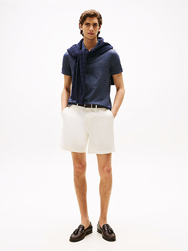 Erkek Mercerised Two Tone Polo T-shirt Lacivert MW0MW395480GZ