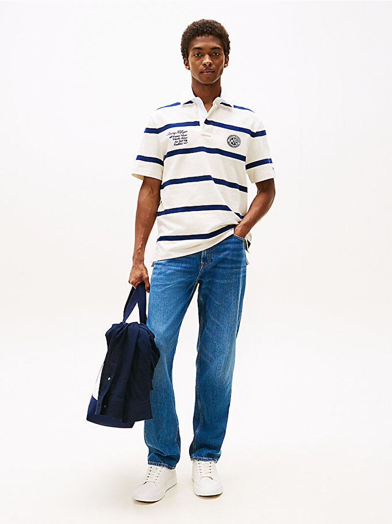 Erkek Rugby Classic Polo T-shirt Lacivert MW0MW395650A4