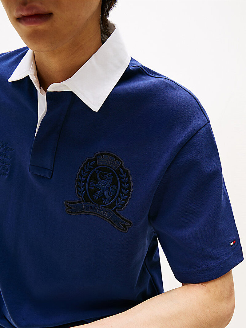 Erkek Rugby Classic Polo T-shirt Lacivert MW0MW39565C7G