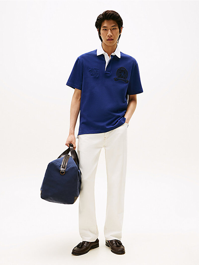 Erkek Rugby Classic Polo T-shirt Lacivert MW0MW39565C7G
