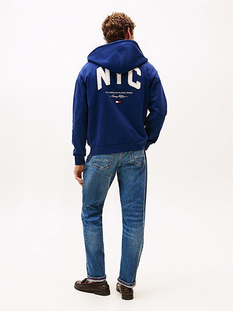 Erkek Prep Zip Thru Hoodie Lacivert MW0MW39683C7G