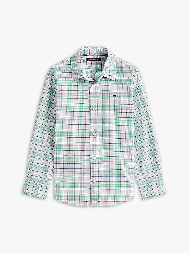 Erkek Çocuk Multi Color Check Gömlek Mavi  KB0KB09686L5E