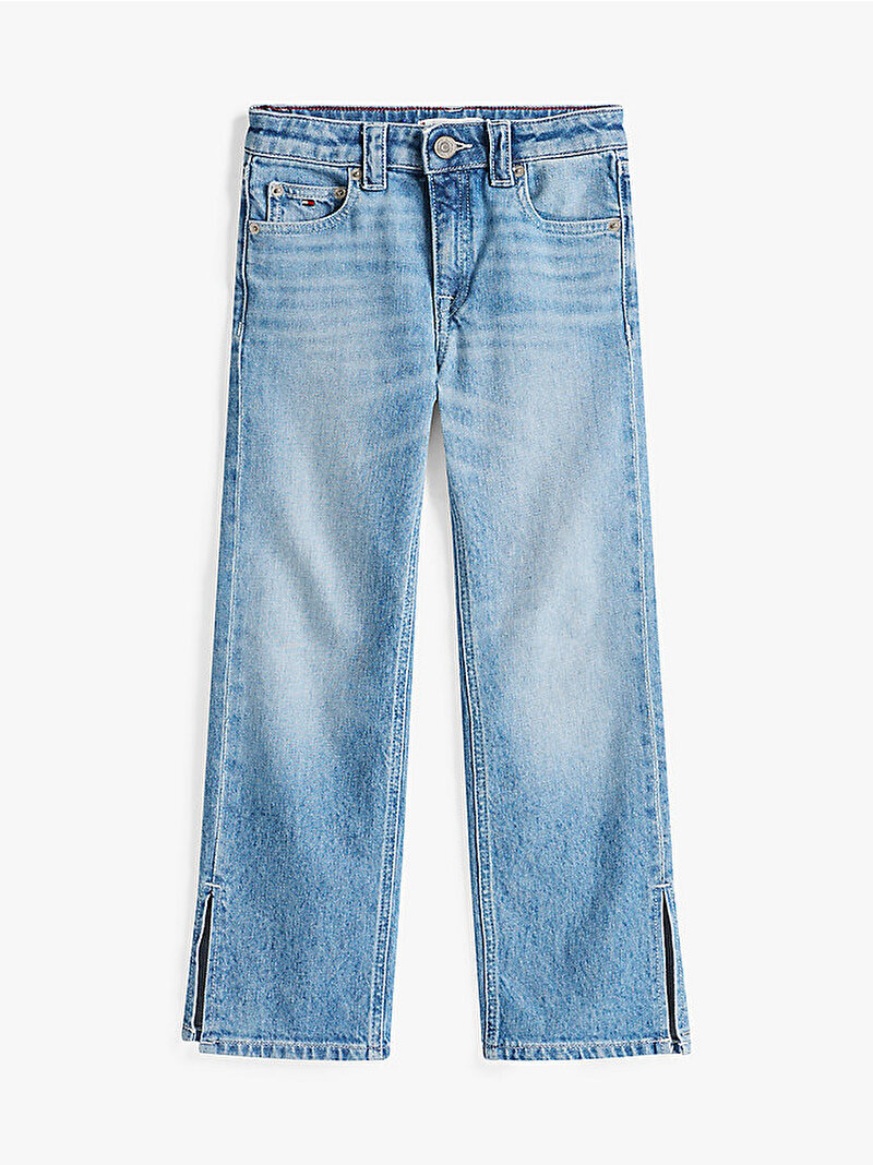 Kız Çocuk Girlfriend Light Washed Jean Pantolon Mavi  KG0KG087411A5