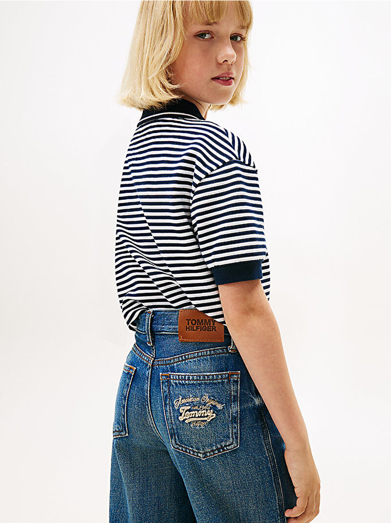 Kız Çocuk Mabel Vintage Washed Jean Pantolon Mavi  KG0KG087451BZ