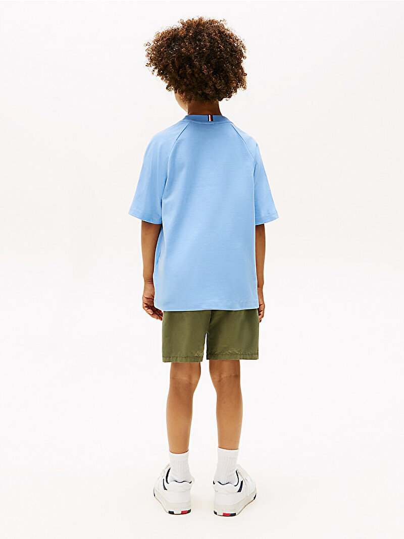 Erkek Çocuk TH Mixed Graphic T-shirt Mavi  KB0KB09726C14