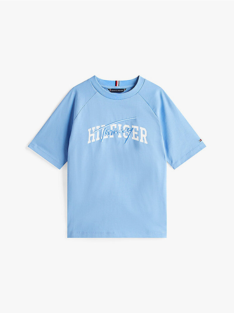 Erkek Çocuk TH Mixed Graphic T-shirt Mavi  KB0KB09726C14