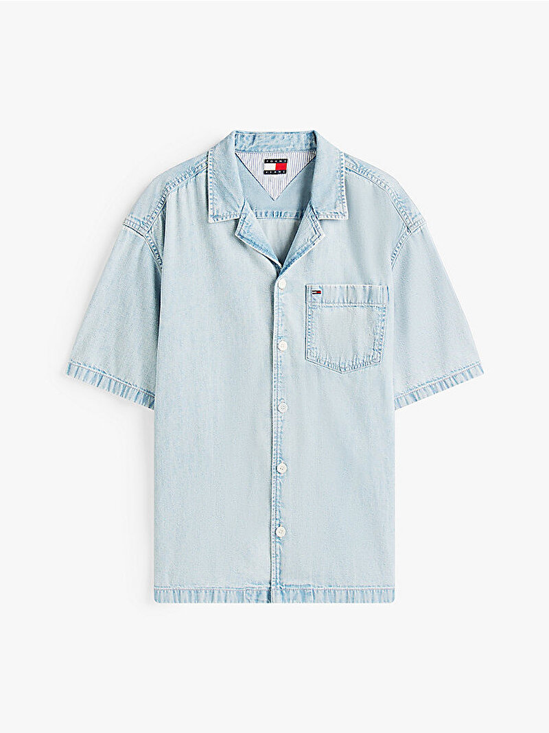 Erkek Bowler Denim Gömlek Mavi  DM0DM217281AB