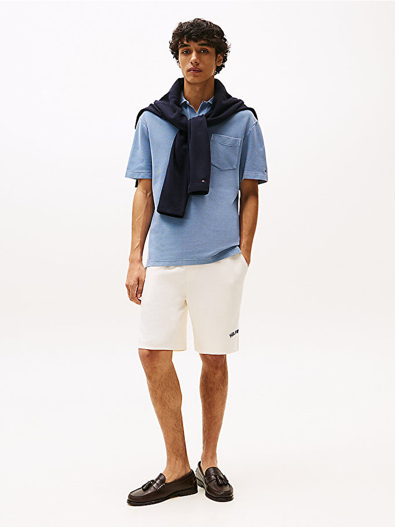 Erkek Gmd Riviera Classic Polo T-shirt Mavi  MW0MW39558C2B