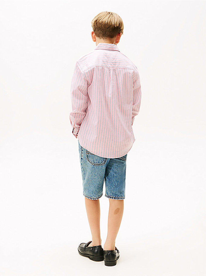 Erkek Çocuk Seasonal Multi Stripe Gömlek Pembe  KB0KB09689TIA