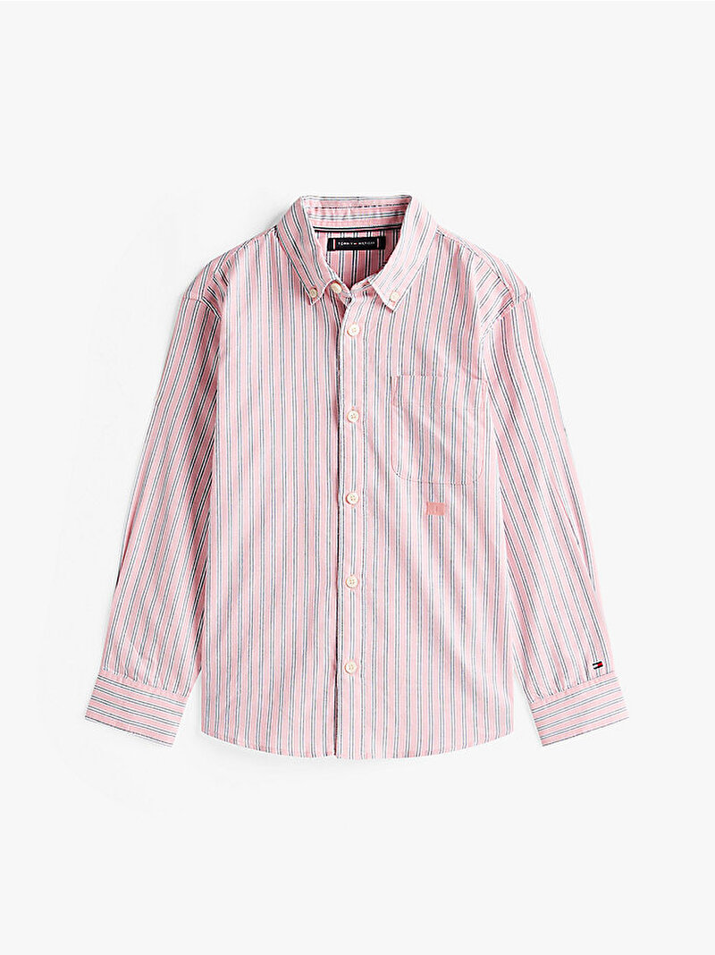 Erkek Çocuk Seasonal Multi Stripe Gömlek Pembe  KB0KB09689TIA