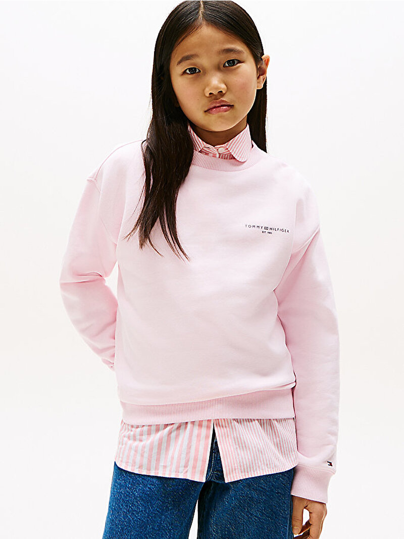 Kız Çocuk Striped Shirt Detail Gömlek Pembe  KG0KG08614TIA