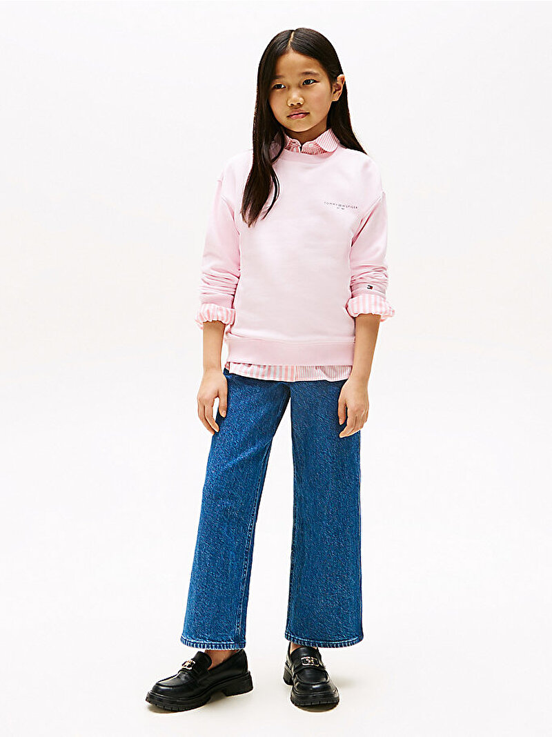 Kız Çocuk Striped Shirt Detail Gömlek Pembe  KG0KG08614TIA