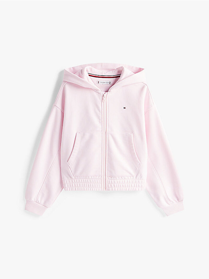 Kız Çocuk Tommy Puff Print Sweatshirt Pembe  KG0KG08688TOG