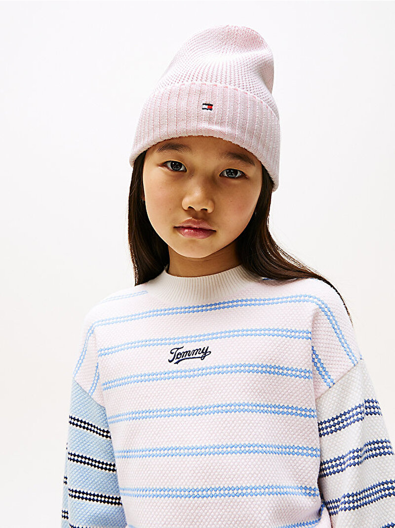 Çocuk Unisex TH Essential Bere Pembe  AU0AU01526TOG