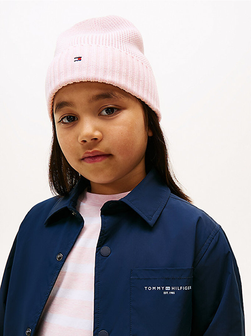 Çocuk Unisex TH Essential Bere Pembe  AU0AU01526TOG