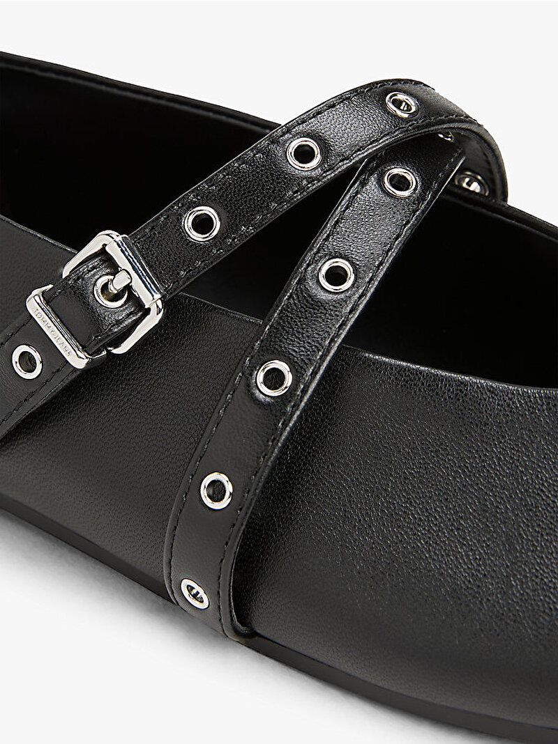 Kadın TJW Leather Maryjane Babet Siyah EN0EN02868BDS