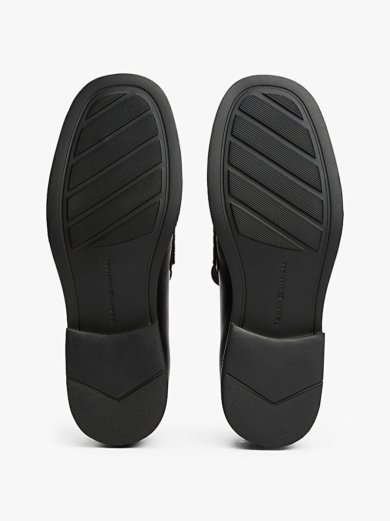Kadın Crest Squarish Toe Loafer Siyah FW0FW08633BDS