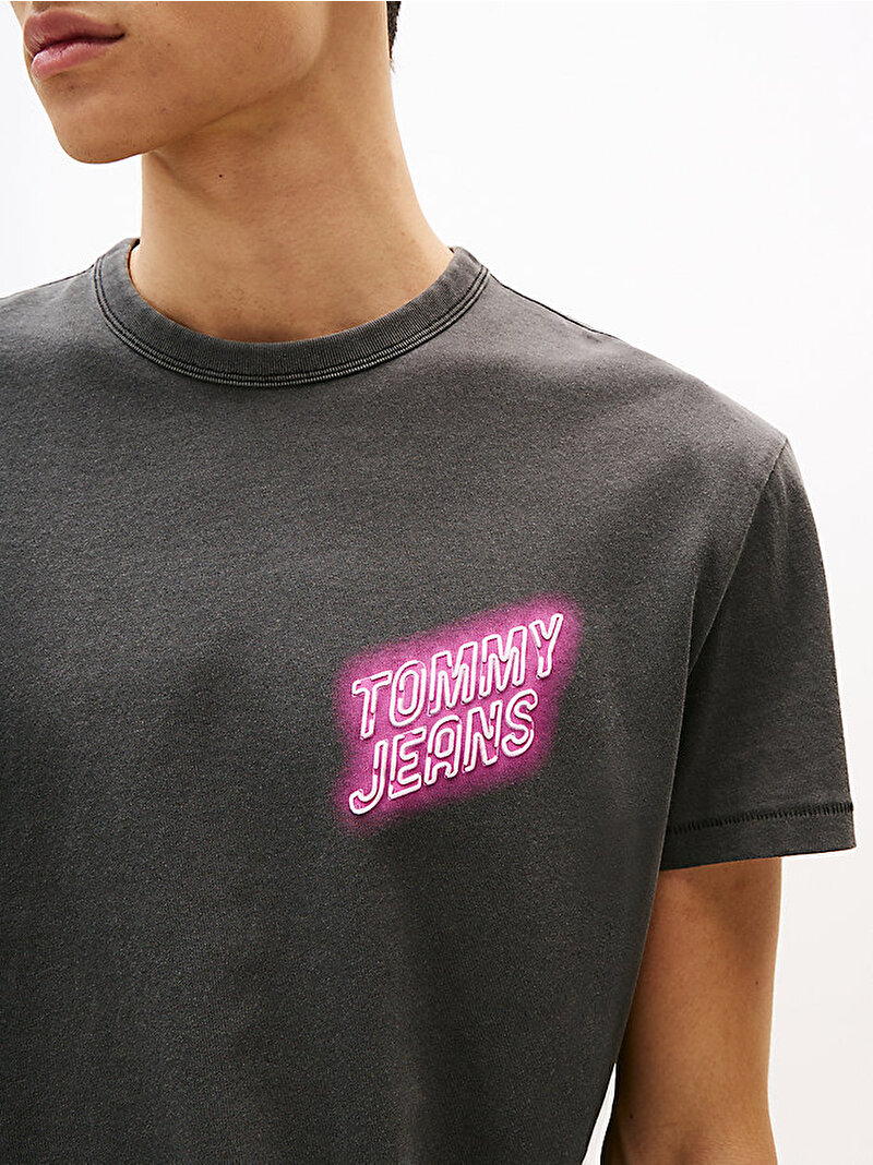 Erkek TJM Regular Novelty Fair T-shirt Gri DM0DM21829BDS