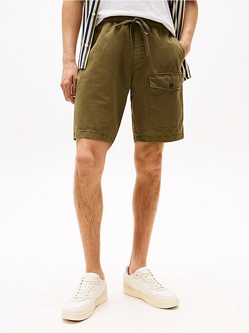 Erkek Cargo Twill Şort Yeşil MW0MW39780PLI