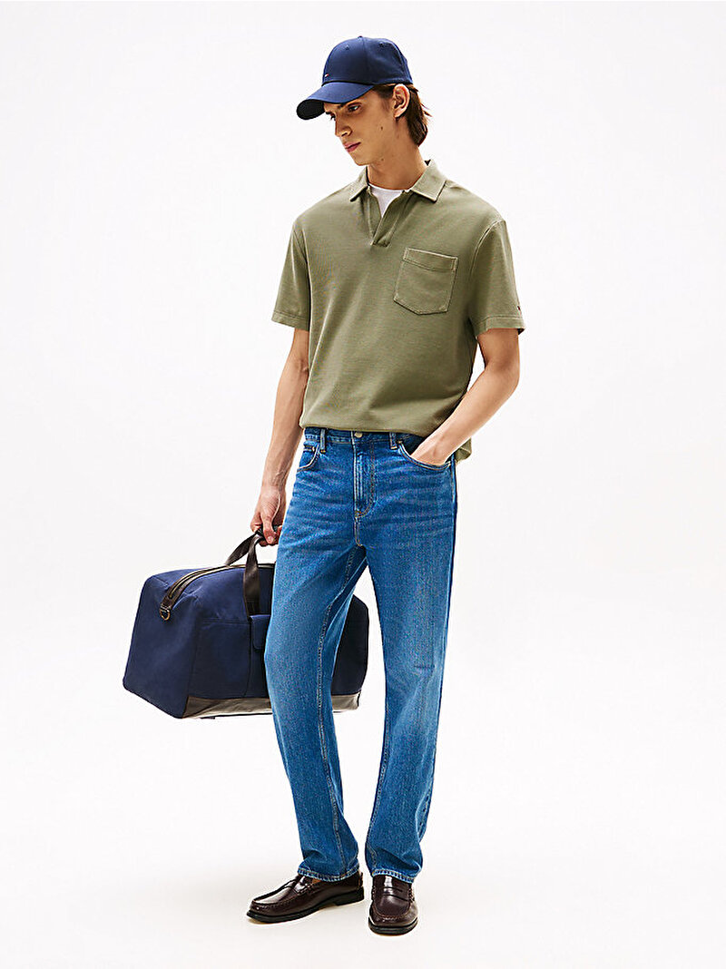 Erkek Gmd Riviera Classic Polo T-shirt Yeşil MW0MW39558PLI