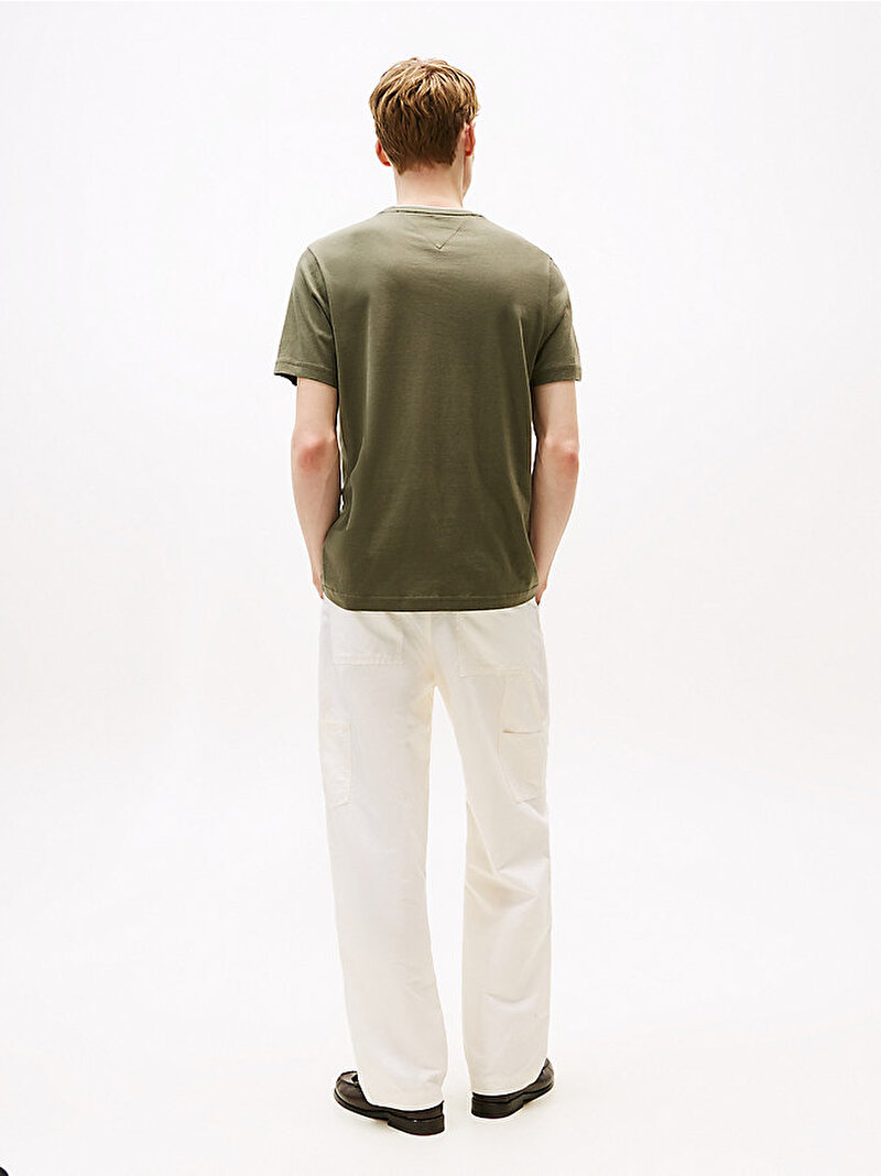 Erkek Cotton Modal T-shirt Yeşil MW0MW39368PLI