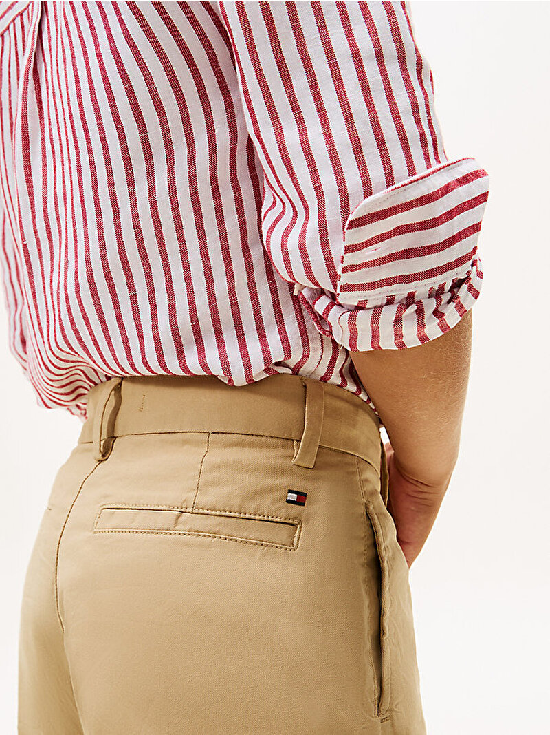 Erkek Çocuk Pleated Chino Pantolon Bej  KB0KB09780AB9
