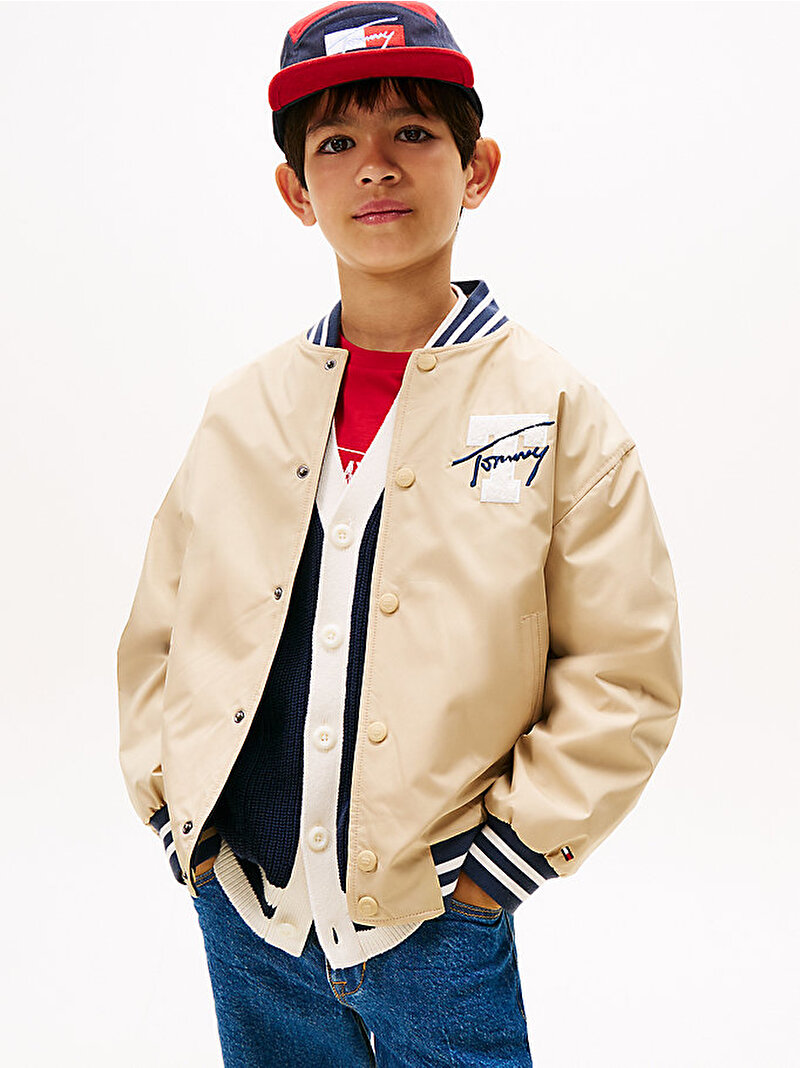 Erkek Çocuk Reversible Bomber Ceket Bej  KB0KB09740AB9