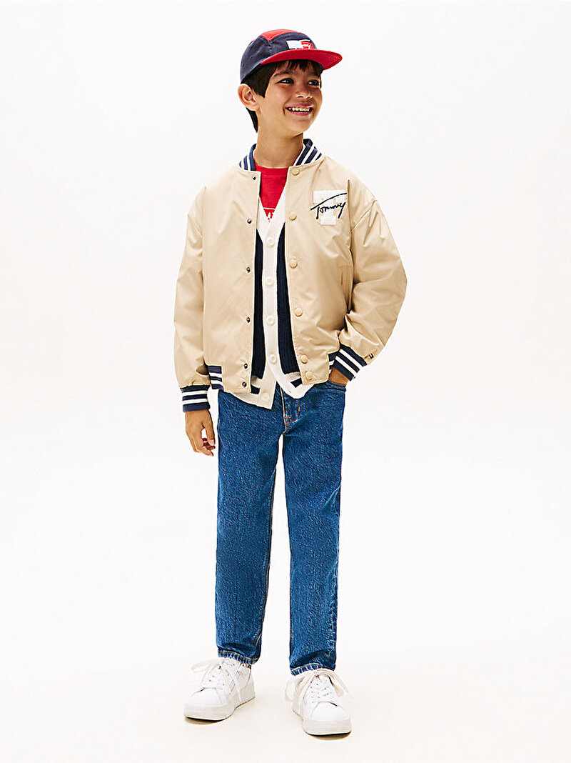 Erkek Çocuk Reversible Bomber Ceket Bej  KB0KB09740AB9