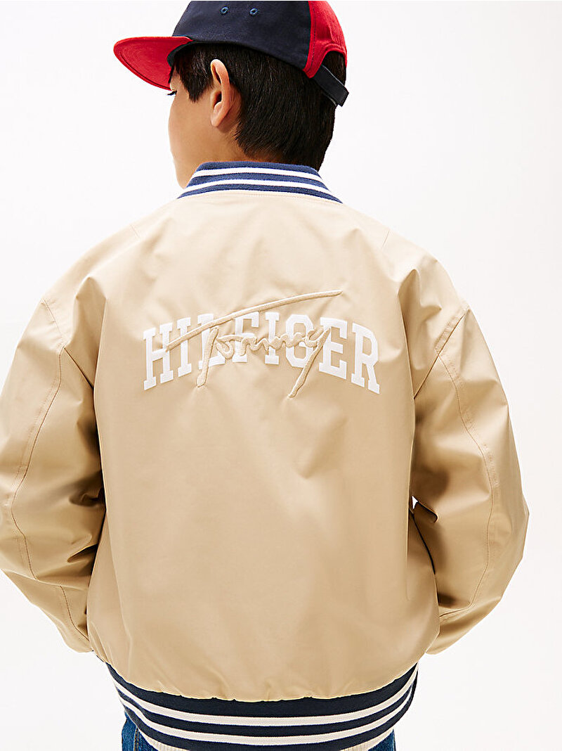 Erkek Çocuk Reversible Bomber Ceket Bej  KB0KB09740AB9
