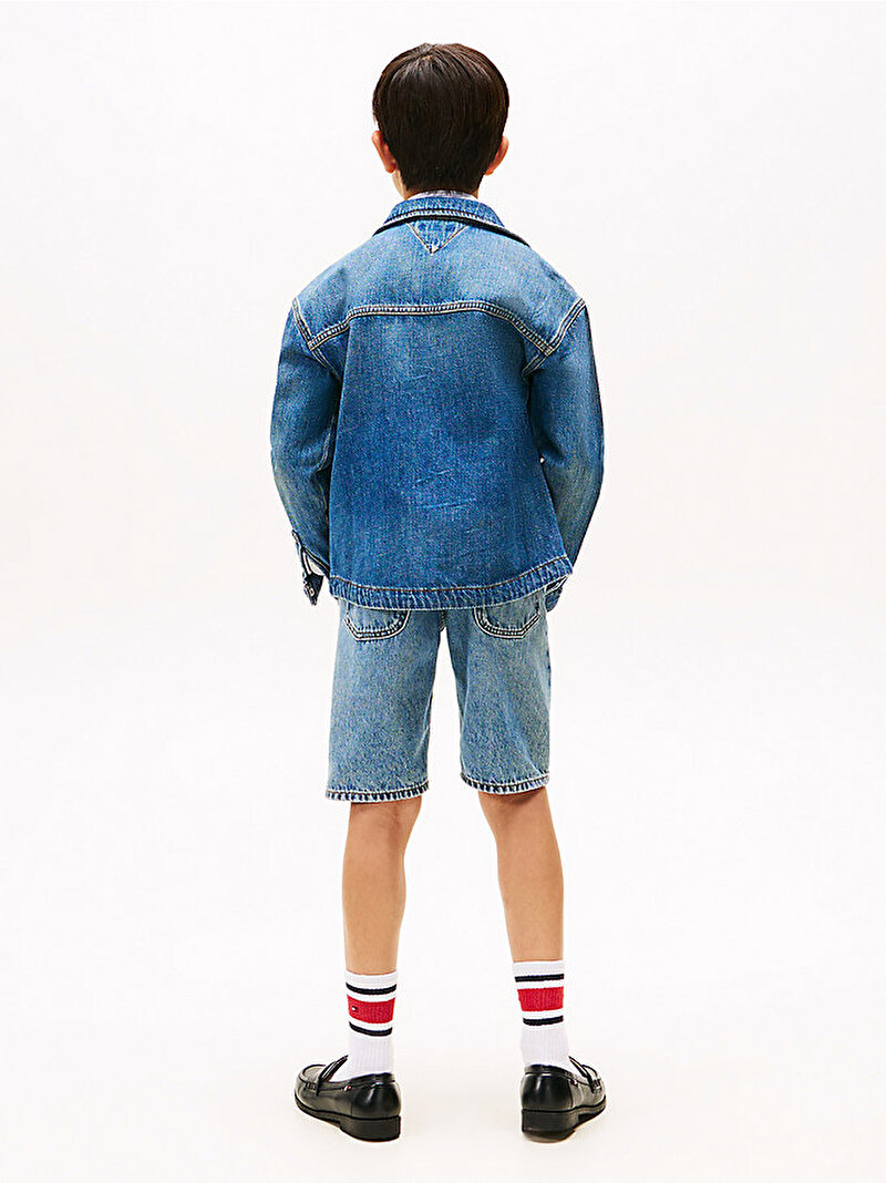 Erkek Çocuk Emb Shacket Mid Blue Overshirt Ceket Mavi  KB0KB098421A4
