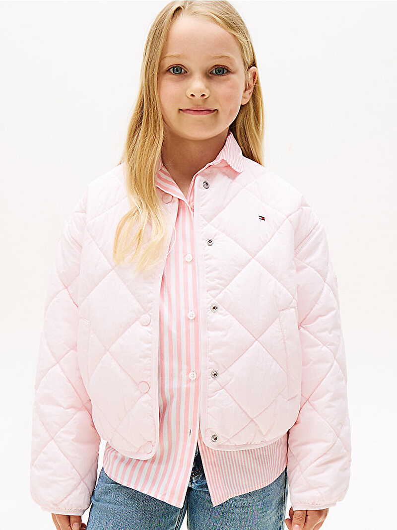 Kız Çocuk Quilted Ceket Pembe  KG0KG08834TOG