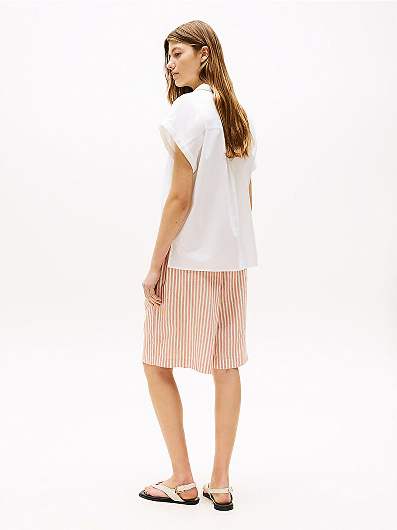 Kadın Poplin Sleeveless Gömlek Beyaz  WW0WW45897YCF