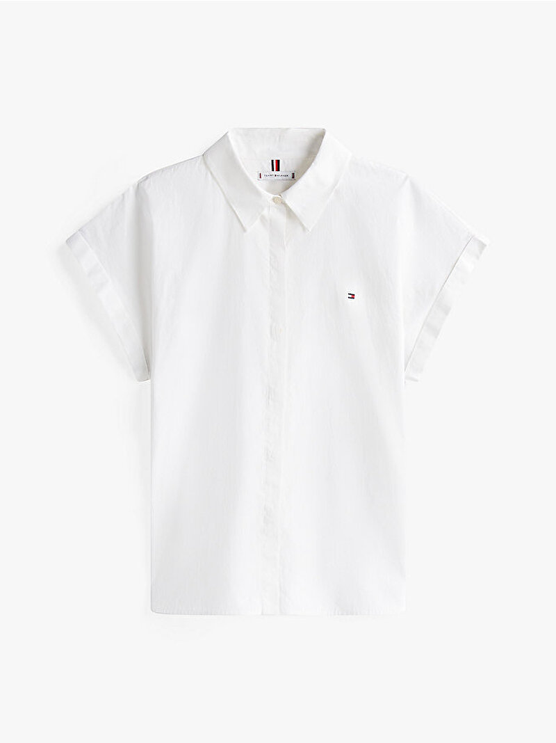 Kadın Poplin Sleeveless Gömlek Beyaz  WW0WW45897YCF