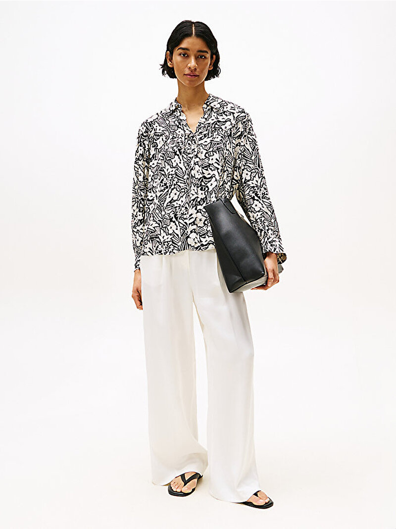 Kadın Vis Jacquard Bluz Çok renkli WW0WW4589902S