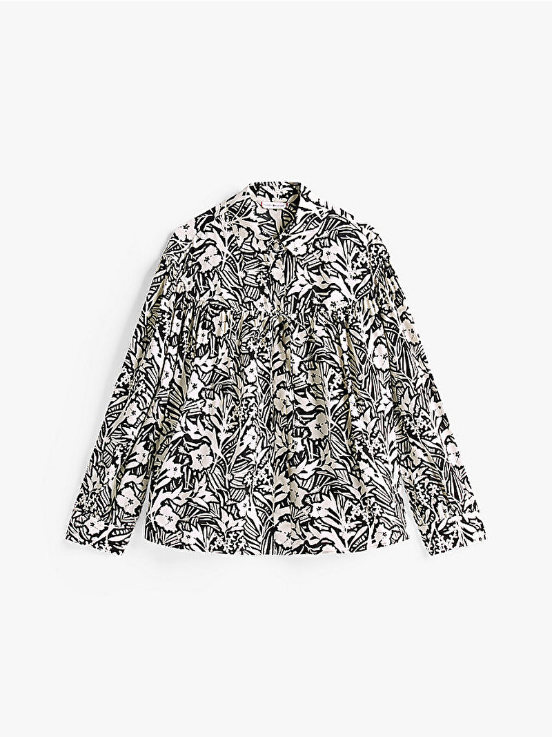 Kadın Vis Jacquard Bluz Çok renkli WW0WW4589902S