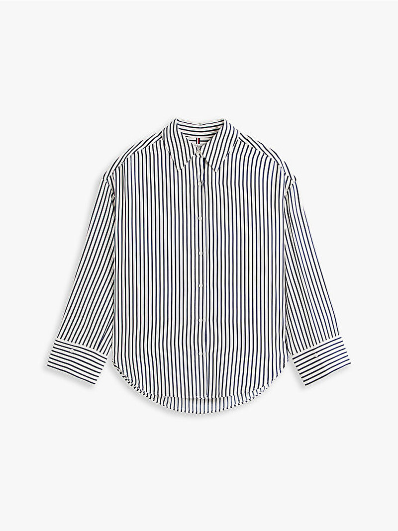 Kadın Vis Twill Easy Gömlek Lacivert WW0WW458880FD