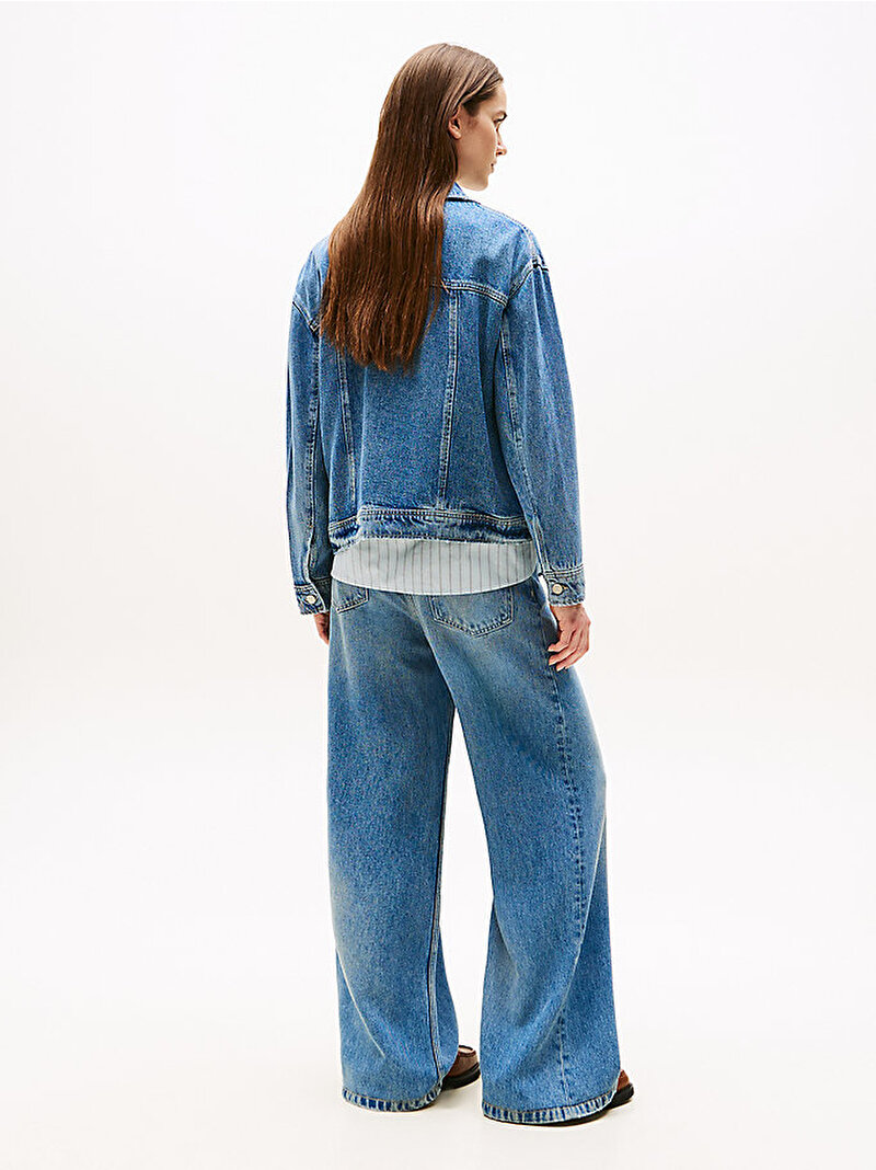 Kadın Denim Lana Casual Ceket Mavi WW0WW464851A5