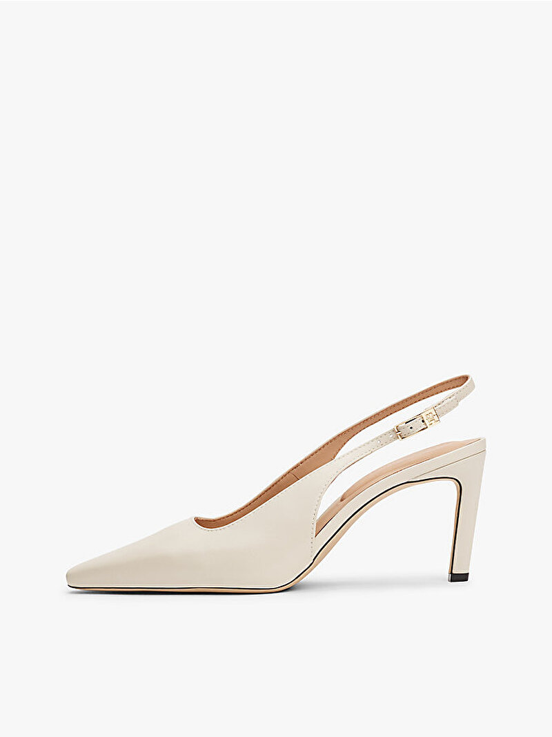 Kadın Squared Toe Topuklu Ayakkabı Bej  FW0FW08636ACG