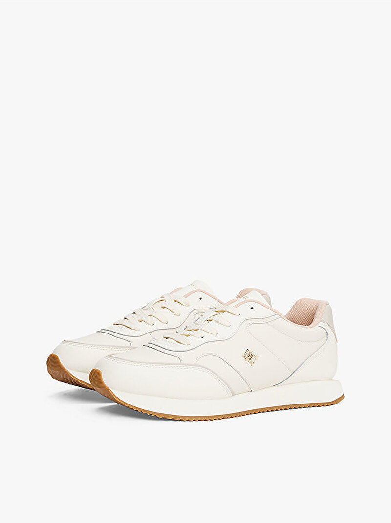 Kadın Leather Runner Sneaker Bej  FW0FW086960LI