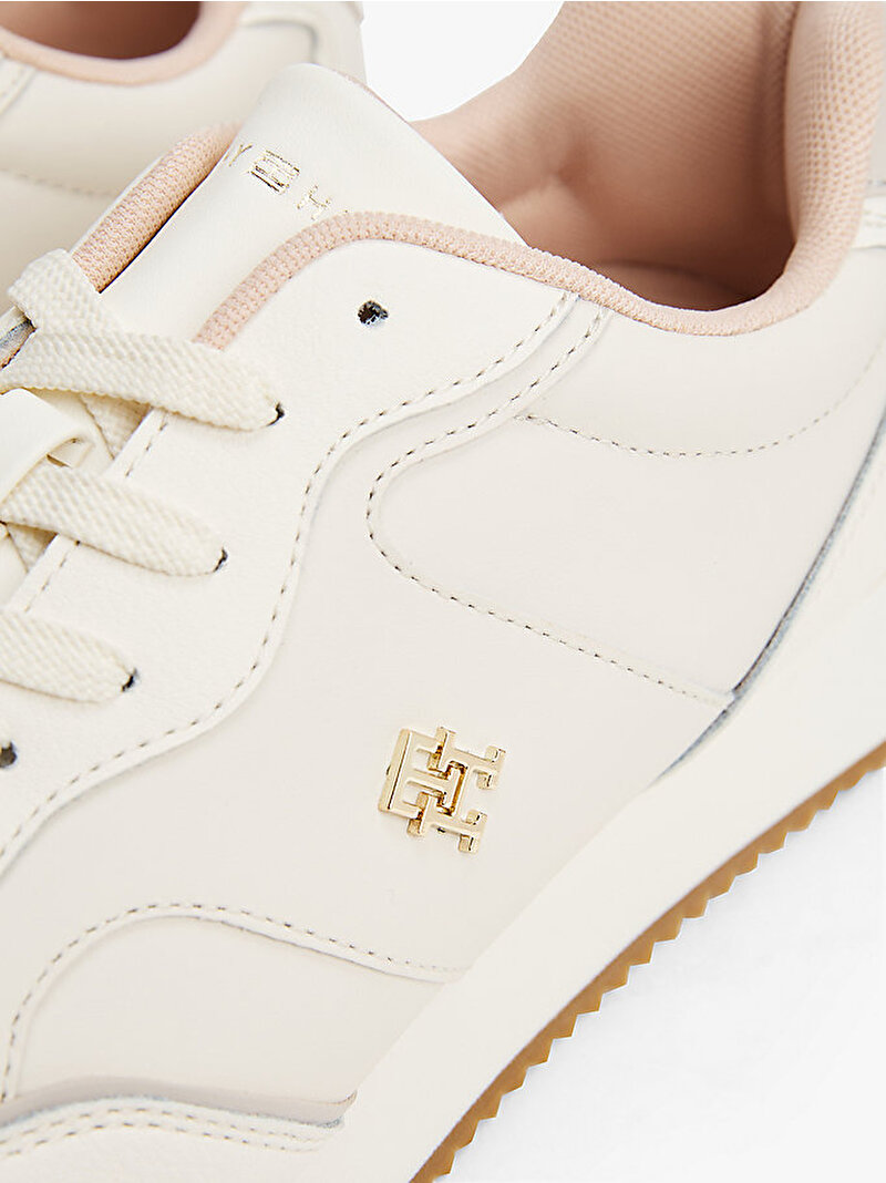 Kadın Leather Runner Sneaker Bej  FW0FW086960LI