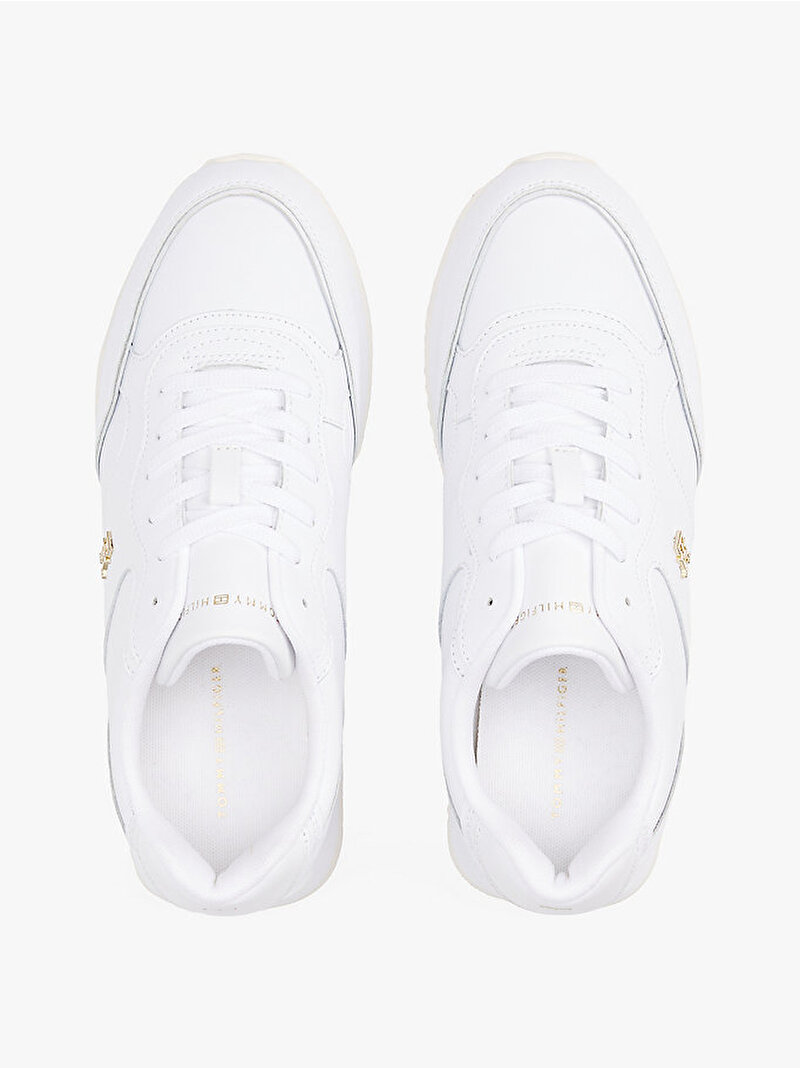 Kadın Leather Runner Sneaker Beyaz  FW0FW08696YBS