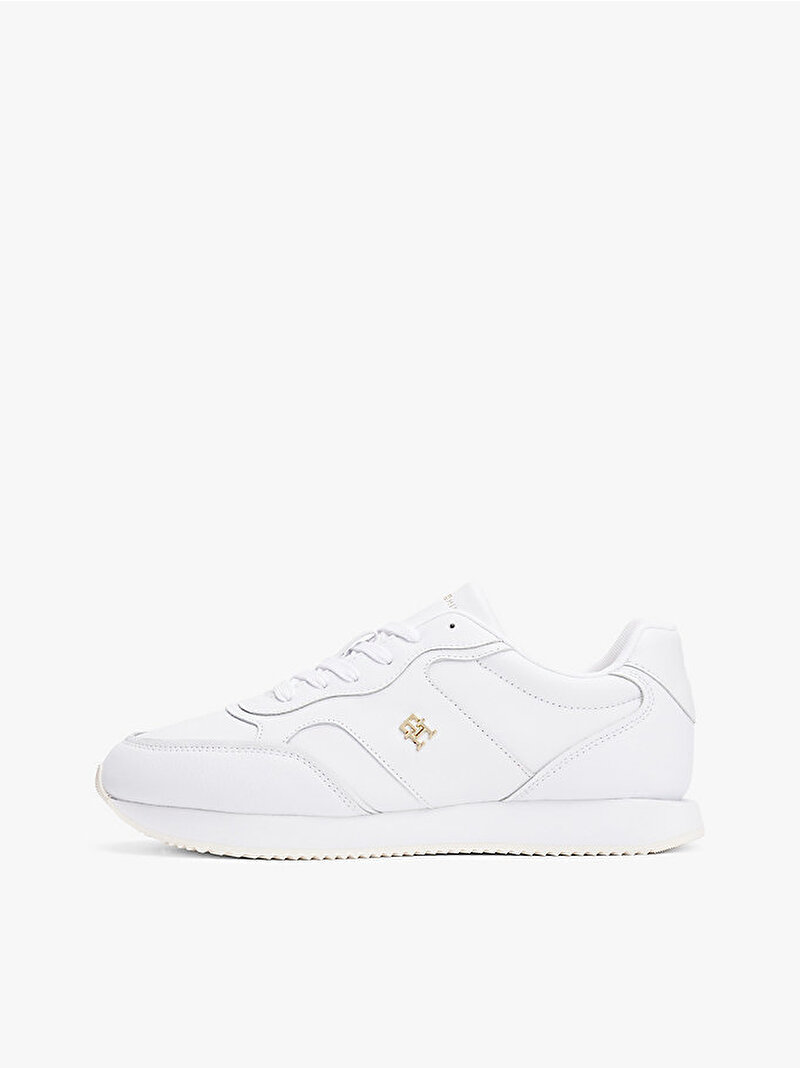 Kadın Leather Runner Sneaker Beyaz  FW0FW08696YBS