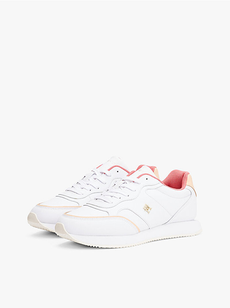 Kadın Leather Runner Sneaker Çok renkli FW0FW0869601S