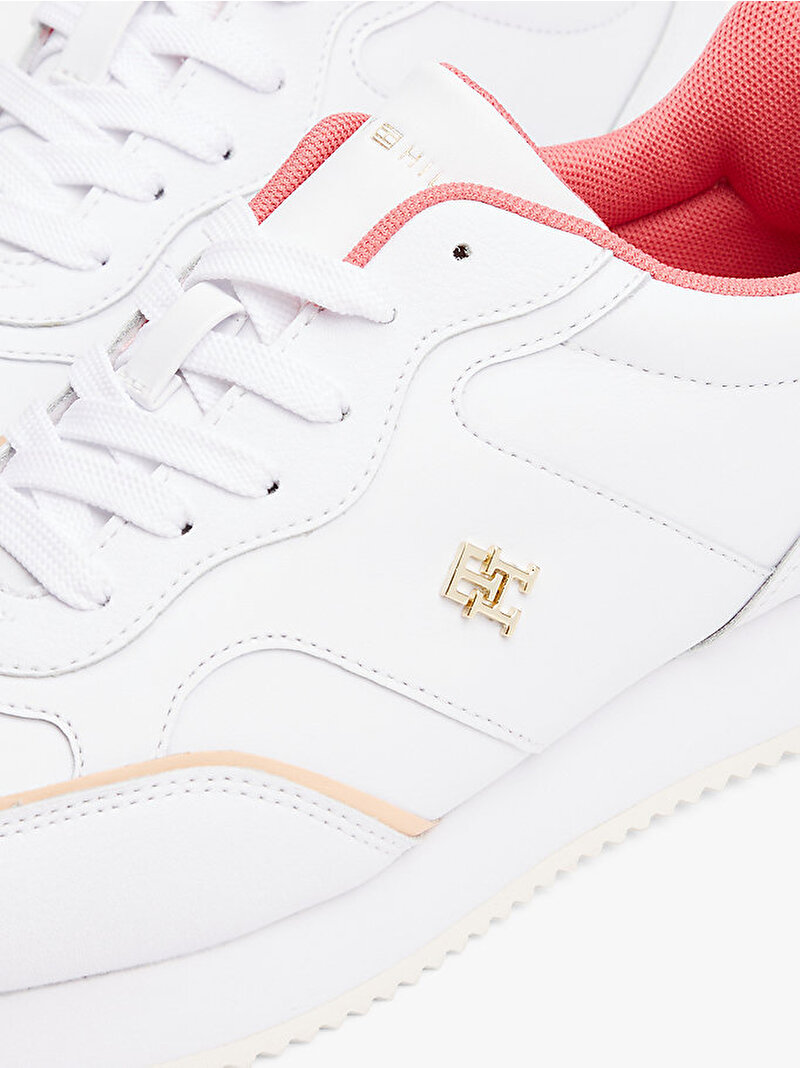 Kadın Leather Runner Sneaker Çok renkli FW0FW0869601S