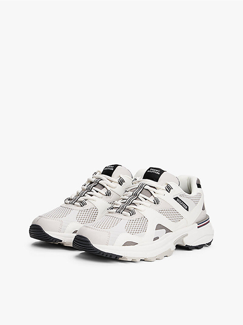 Erkek Runner Tech Sneaker Gri FM0FM05567PQ8